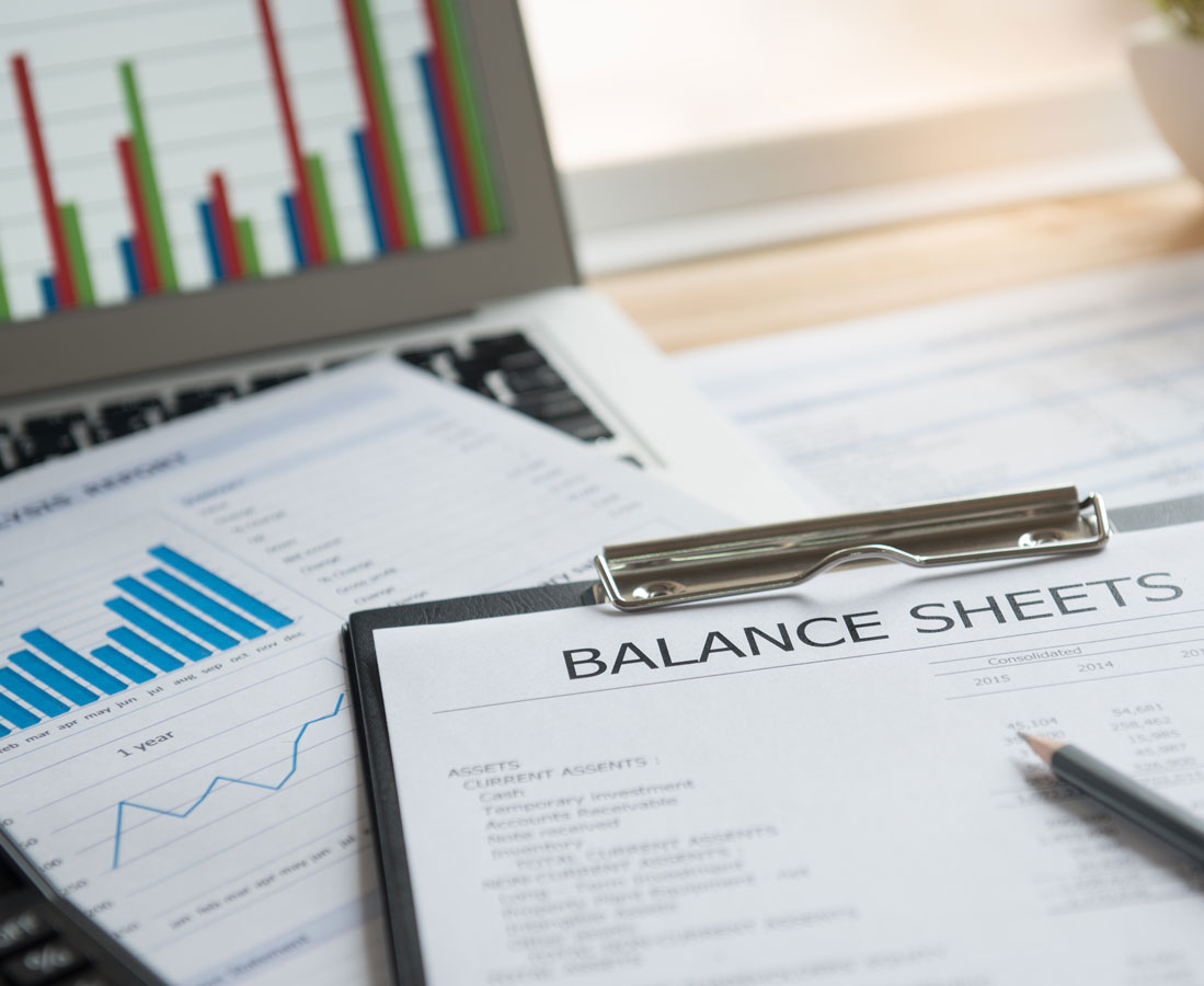 Balance sheets for business financials